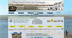 Desktop Screenshot of hotel-restaurant-le-bretagne.com