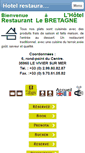 Mobile Screenshot of hotel-restaurant-le-bretagne.com